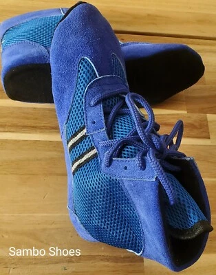 Zapatos Sambo Para Hombres Niños Alfombra de Lucha Gamuza Cuero Zapatos mma Boxeo Sambo Zapatos  Foto 1 de 4