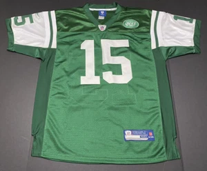 New York Jets #15 Tim Tebow Reebok NFL Equipment On Field Sz 50 Jersey Green - Picture 1 of 10
