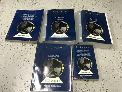 Manuale Di Riparazione E Officina Ford MERCURY COUGAR 1999 Set OEM EWD Facts - Immagine 1 di 4