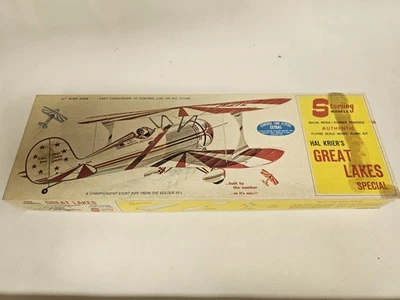 Hal Krier's Great Lakes Special Balsa Wood Rubber Band Powered Airplane Kit - Image 1 of 4