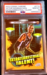 2023 Topps Cosmic Chrome Extraterrestrial Talent #ET16 VICTOR WEMBANYAMA PSA 10 - Bild 1 von 2