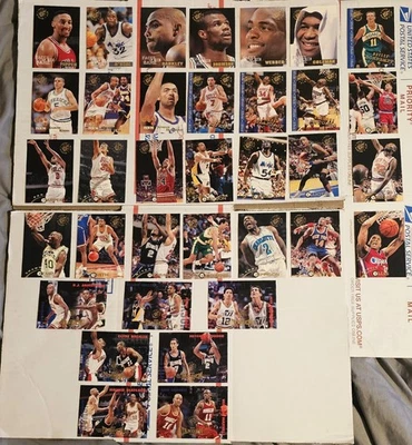 NBA 1994-95 Topps Stadium Club Mixed 35 Card Lot Rookie Cards, Legends, & More - Image 1 of 4