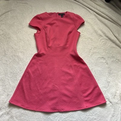 American Living Dress Dark Pink Womens 10 Feminine Texture Coquette Barbie Knee - Image 1 of 4