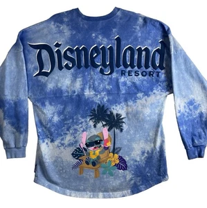 Disneyland Resort Disney Spirit Jersey Lilo & Stitch Tie Dye Palm Trees, Adult L - Picture 1 of 6