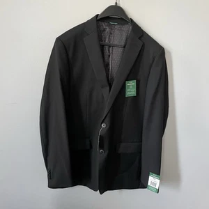 Indochino Men’s Suit Jacket Modern Slim Fit Size 44R Black 2 Button Closure - Picture 1 of 11