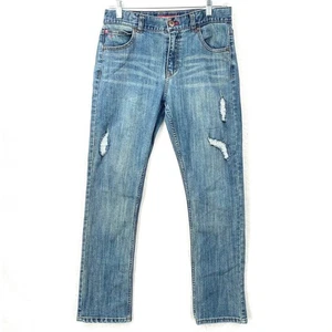 Tommy Hilfiger Rebel Skinny Jeans Jungen 16 Distressed Light Wash Edgy Denim - Bild 1 von 8