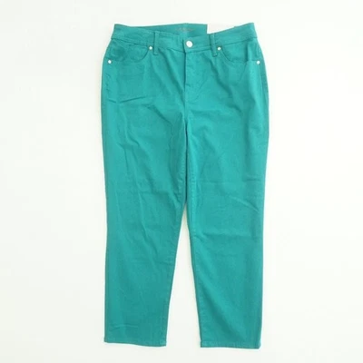 Pantalones cortos Chicos ajustados de pierna satén tapiz verde azulado para mujer talla 1/8 EE. UU. Foto 1 de 4