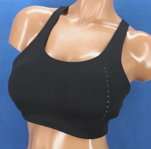 Lululemon Black Air Support Wireless Lined Racerback Sport Bra Size 34D #H8206 - Picture 1 of 6