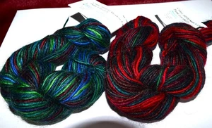 2 Hank Pintado a Mano Originales por Brown Sheep 70% Mohair/30% Lana #HP20 #HP110 - Imagen 1 de 1