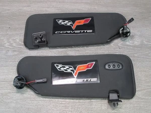 05-13 CHEVROLET CORVETTE C6 CUPÉ JUEGO DE 2 PARASOL IZQUIERDO Y DERECHO CON HOMELINK OEM - Imagen 1 de 18