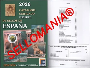 OFERTA CATALOGO EDIFIL 2026 SELLOS DE ESPAÑA NUEVO SPAIN STAMPS CATALOGUE - Picture 1 of 4
