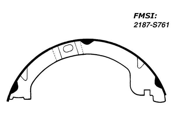 For Dodge Grand Caravan 1997-2007 Centric Premium Rear Parking Brake Shoes Foto 1 de 1
