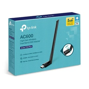 TP-Link Archer T2U Plus AC600 High Gain Wireless Dual Band USB 2.0 WLAN Adapter - Bild 1 von 7