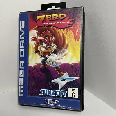 Zero The Kamikaze Squirrel Sega Mega Drive - Original Box And Manual! - Image 1 of 4