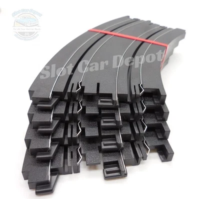 Auto World 4 NEW Pieces of 9" 1/8 Curve Track Compatible with Tomy, AFX H0004-4 - Image 1 of 4