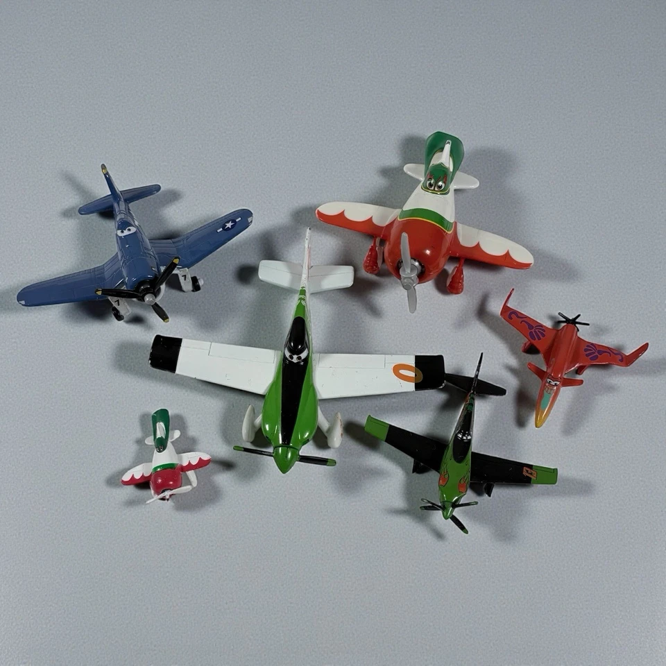 Pixar Самолеты Лот Игрушек - 6 Фигурок Самолетов Смешанные Персонажи - Изображение 1 из 4
