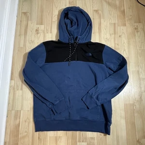 Sudadera con capucha polar con cremallera de cuarto azul The North Face para hombre 1/4 cremallera talla grande - Imagen 1 de 5