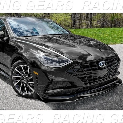 KIT ALERÓN LABIO PARACHOQUES DELANTERO PINTADO NEGRO HYUNDAI SONATA 2020-2023 Foto 1 de 4