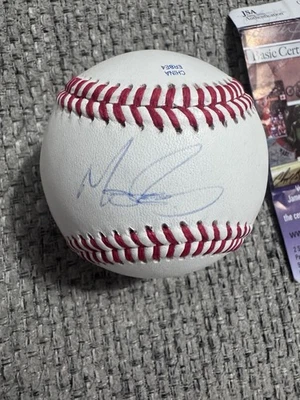 Béisbol Rawlings firmado por Matt Barnes - Nacionales de los Medias Rojas de Boston - JSA - Sig débil Foto 1 de 4