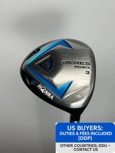 HONMA BERES MG813 3-Star 3W 15° Fairway Wood RH S-Flex ARMRQ UD54 w/Headcover - Picture 1 of 13