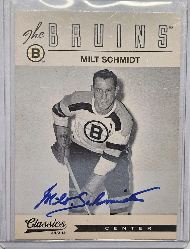2012/13 Panini Classics Signatures Milt Schmidt C156 Boston Bruins - Image 1 of 1