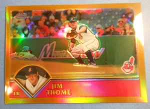 2003 Topps Chrome Gold Refractor #137 Jim Thome 50/449 Indians HOF - Picture 1 of 6