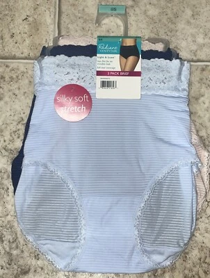 Paquete de 3 bragas ligeras y lujosas para mujer Radiant Vanity Fair talla pequeña 5 nuevas con etiquetas Foto 1 de 4