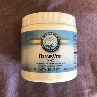 Repairvite K-60 by Apex Energetics - 173.7g New and Sealed! Best by 08/27 - Image 1 of 3