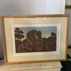 V. Simpson “April Morning” Signed Numbered Lithograph Art, Custom Framed (B-1) - Picture 1 of 5