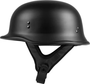 Casco gorro alemán HIGHWAY 21 - 9 mm, negro mate, 3X grande - Imagen 1 de 7
