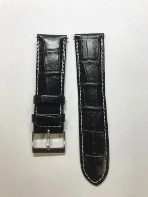 Cinturino Guess Originale Stampa Coccodrillo Nero Ansa 24 mm W75051G1 - Immagine 1 di 2