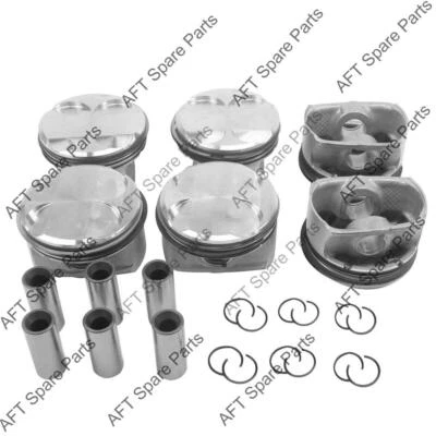 6PCS Pistons Rings Kit 10.7:1 Fit BMW E90 E60 E61 E83 128i 328i 528i X1 N52 3.0L - Image 1 of 4