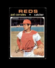 Pat Corrales Hand Signed 1971 Topps Cincinnati Reds Autograph