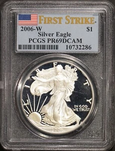 2006-W $1 American Silver Eagle PR69DCAM First Strike PCGS # 10732286 + Bonus - Picture 1 of 2