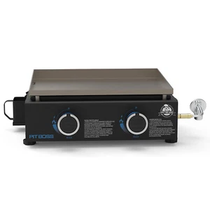 Pit Boss 2 Burner Tabletop Gas Griddle Portable 265 Sq In Cookspace Black 10960 - Picture 1 of 8