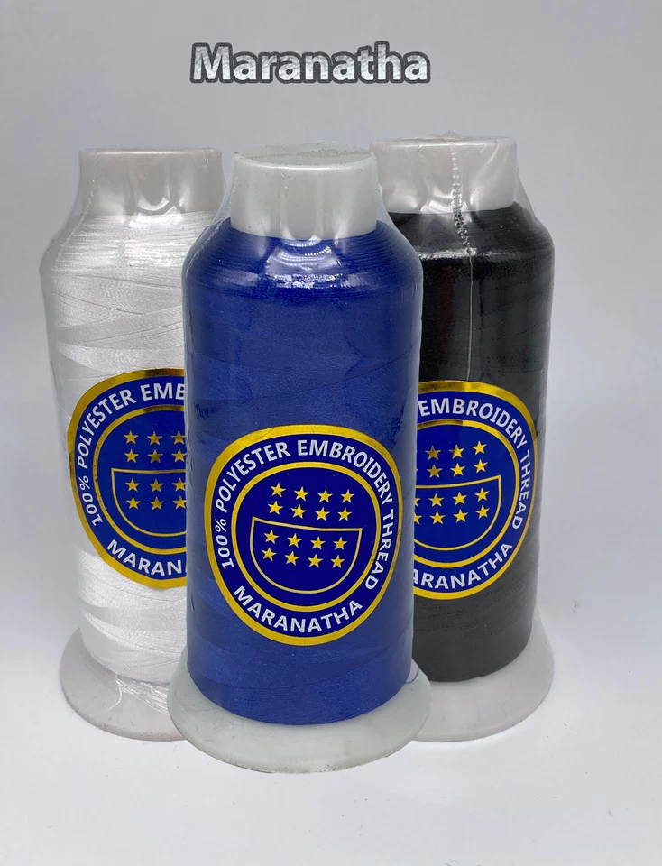 3 x cones / spool Embroidery machine polyester thread 5000 yds  - Image 1 of 1