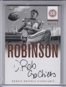 DEMARCUS ROBINSON 2016 Encased Rookie Notable Signatures #25RNIDR 65/75 Chiefs - Picture 1 of 2