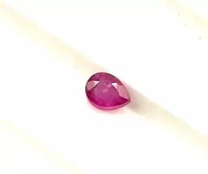 Natural Good Quality Ruby Pear Cut Loose Gemstone 3*4 MM 0.20 CT - Picture 1 of 9