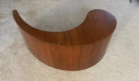 Mid Century Walnut Apostrophe Comma Table by Vladimir Kagan Cover