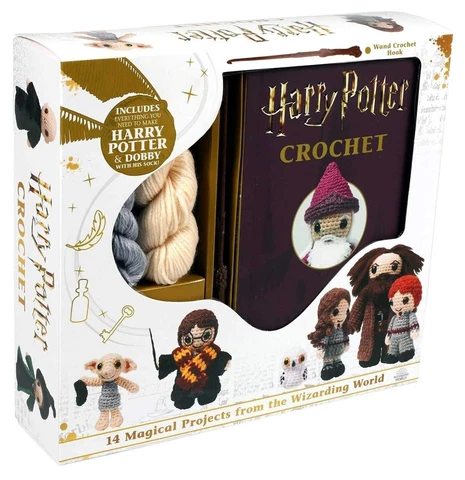 Crochet Kits Harry Potter Dobby Sock Series by Lucy Collin Yarn Craft Mint NIB Cover