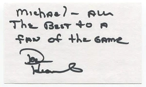 Dave Heaverlo Signed 3x5 Index Card Autographed Baseball MLB Seattle Mariners - Picture 1 of 2