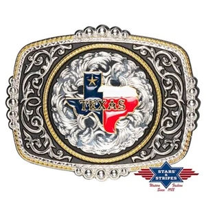 GS-609 Boucle de ceinture Stars and Stripes unisexe - Imagen 1 de 1