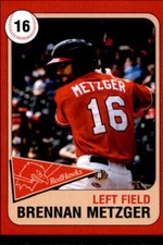 2019 Fargo-Moorhead RedHawks Team Issue #19 Brennan Metzger San Diego California