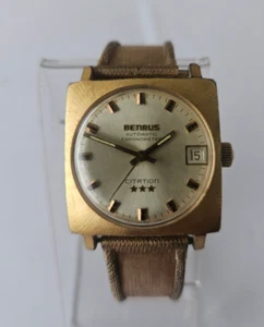 Montre suisse Benrus chronomètre automatique années 60 arbre étoile citation squer GP - Photo 1/4