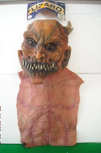 MASCHERA CARNEVALE HORROR GOMMA LIZARD CON COPRITORACE - Imagen 1 de 1