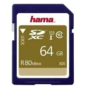 Hama 64GB SDXC Card UHS-I Class 10 90MB/s - Immagine 1 di 1