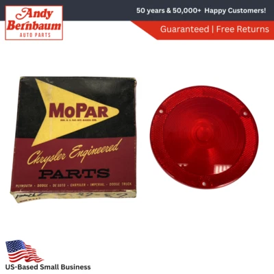 1963-1968 Dodge грузовик круглый задний фонарь объектив красный 2240525 новый из старых запасов - Изображение 1 из 4