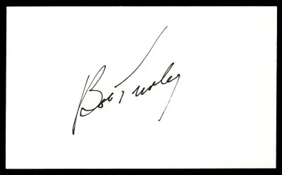 Bob Turley Baseball Signed Auto Autograph 3 x 5 Index Card No COA - Image 1 of 2