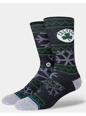 Stance NBA Boston Celtics Frosted 2 Crew Height Socks Men's Large 9-13 NWT Cover