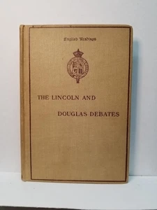 English Readings  Lincoln Douglas Debates Rare 1905 Book Political Speeches - Bild 1 von 8